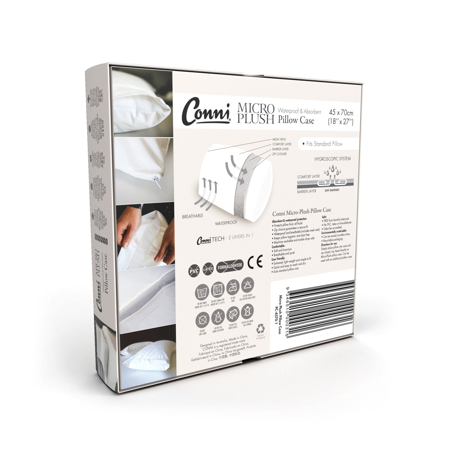 Waterproof Incontinence Pillow Protector by Conni