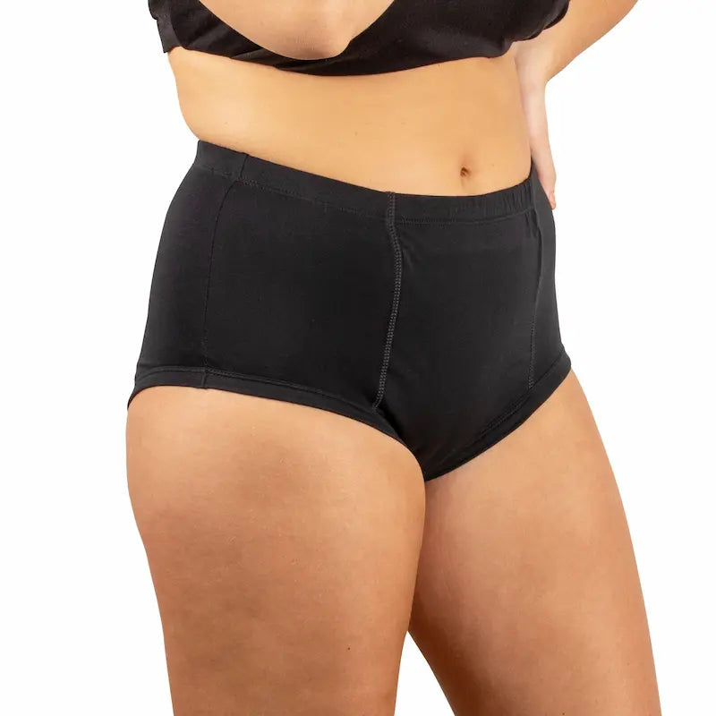 Womens Incontinence Knickers Classic Black